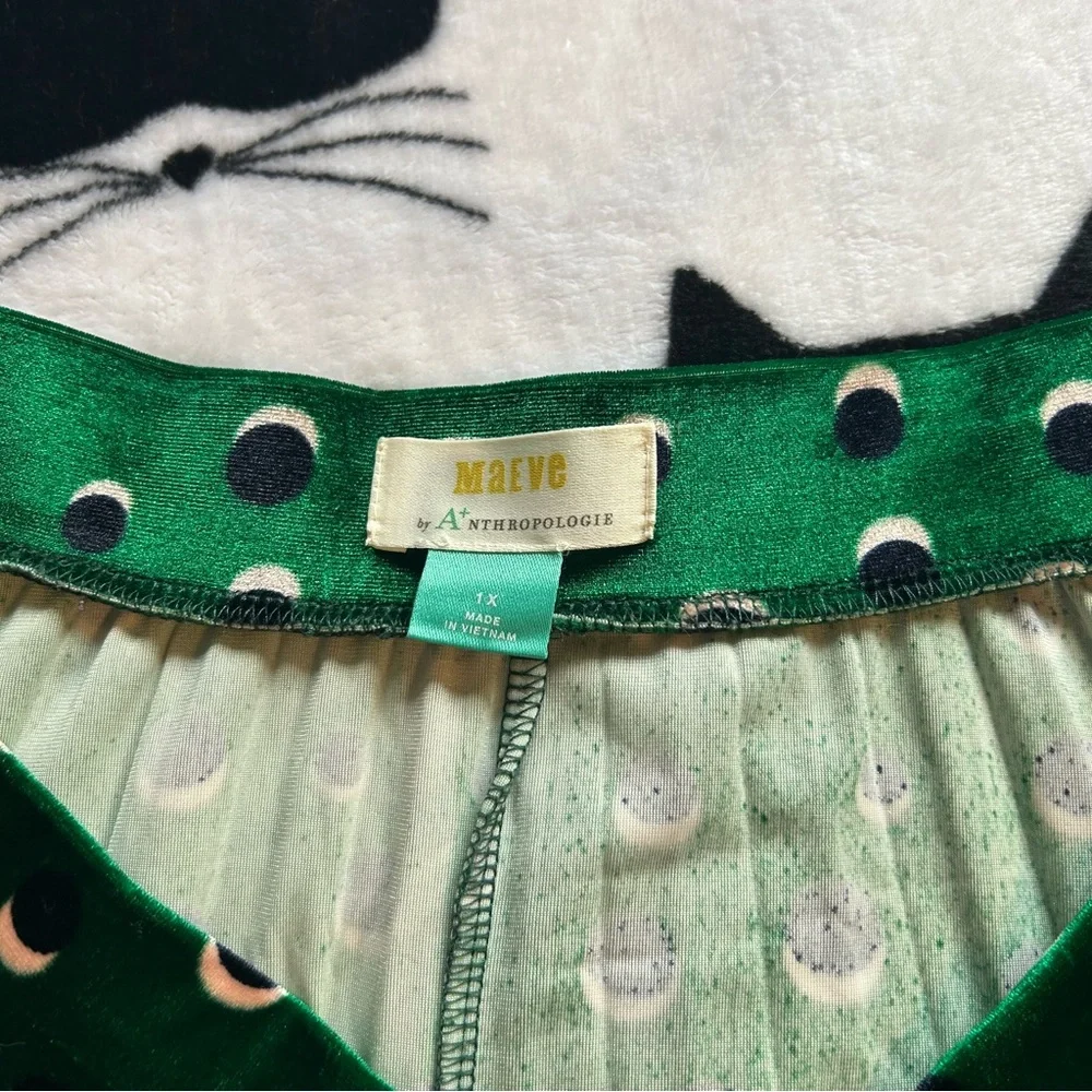 Maeve by Anthropologie Velvet Circle Skirt Size 1X - Picture 5 of 5